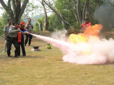 extintor de incêndio como usar